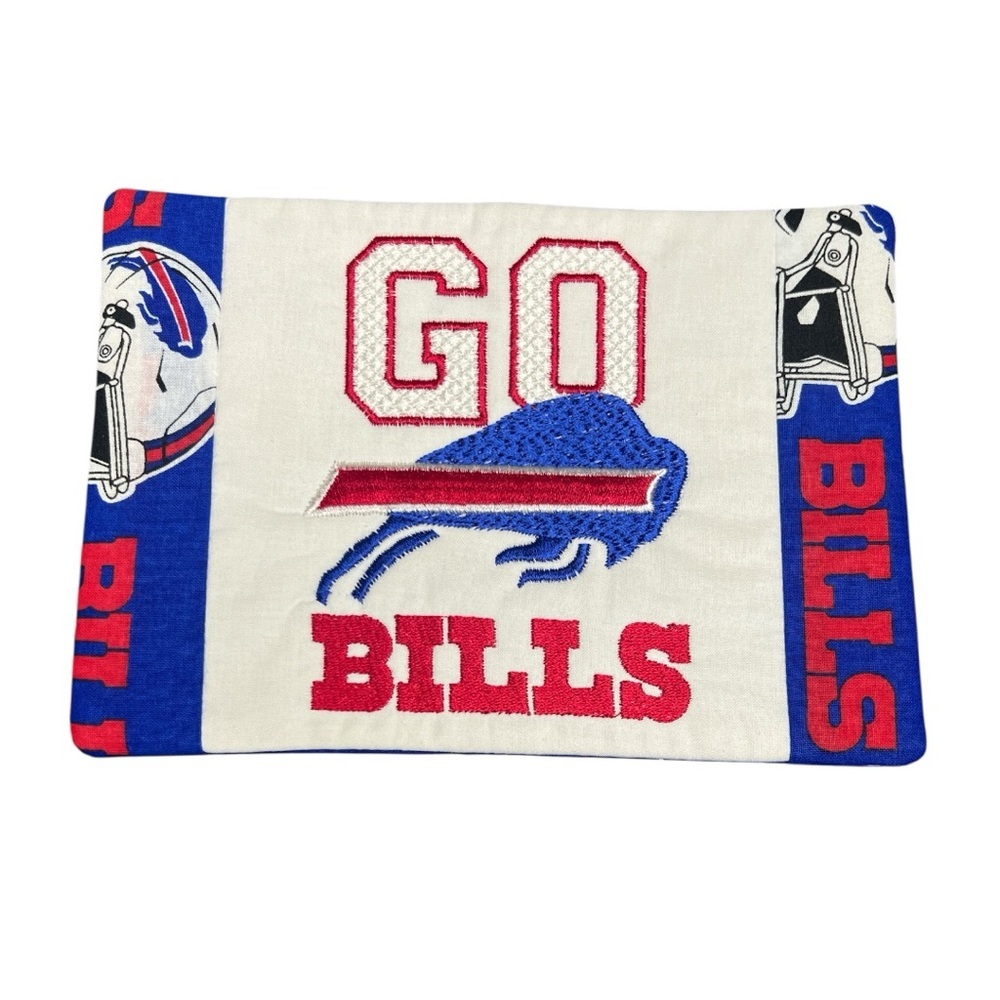Hand Crafted Mug Rug Coaster Embroidered Cotton Fabric Padded Absorbs Liquid